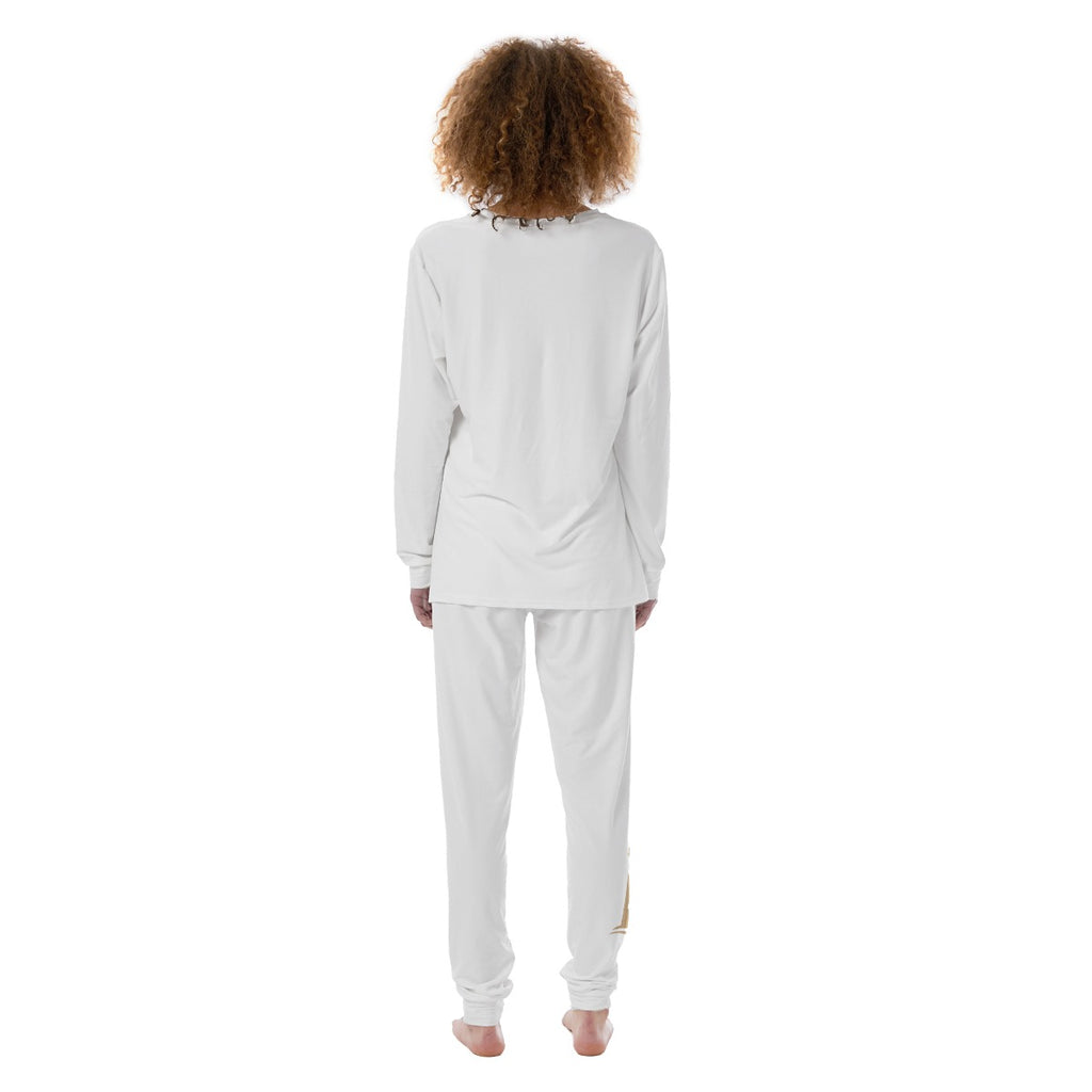 Damen-Pyjama mit Leuchtturm-Motiv aus Baumwolle