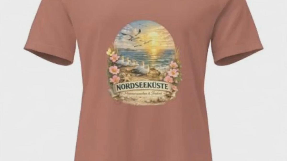 Damen T-Shirt locker geschnitten aus weicher Baumwolle